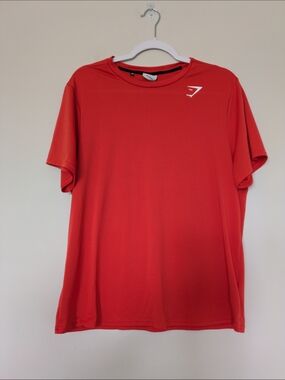 Gymshark Orange/Red Short-Sleeve Performance Tee